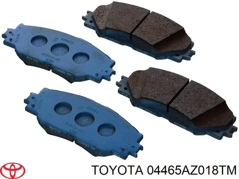 Колодки гальмівні передні, дискові 04465AZ018TM Toyota