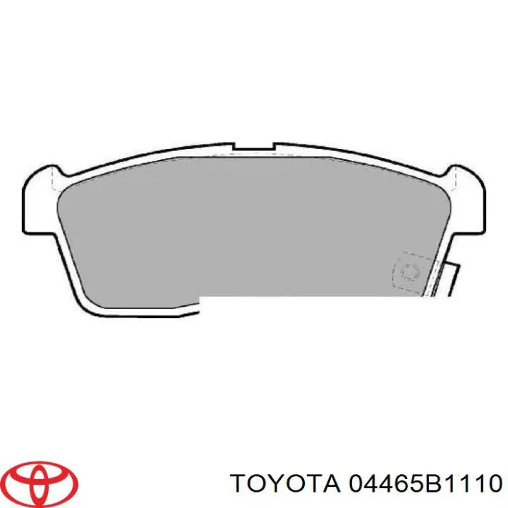 Купити 04465B1110 Toyota Колодки гальмівні передні, дискові
