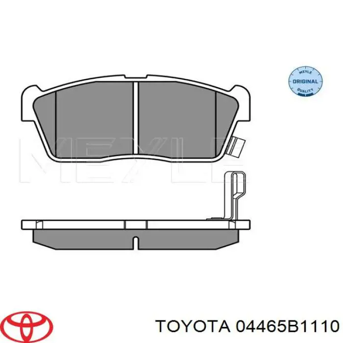 Передні тормозні колодки 04465B1110 Toyota