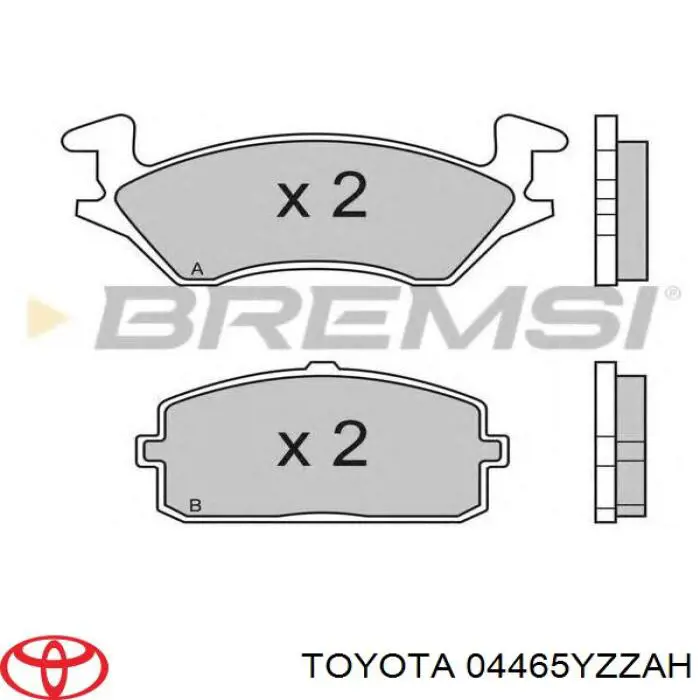 Тормозні колодки Toyota 0446510030