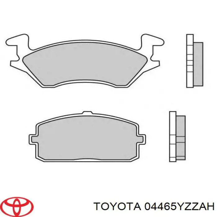 0446510030 Toyota Передні гальмівні колодки