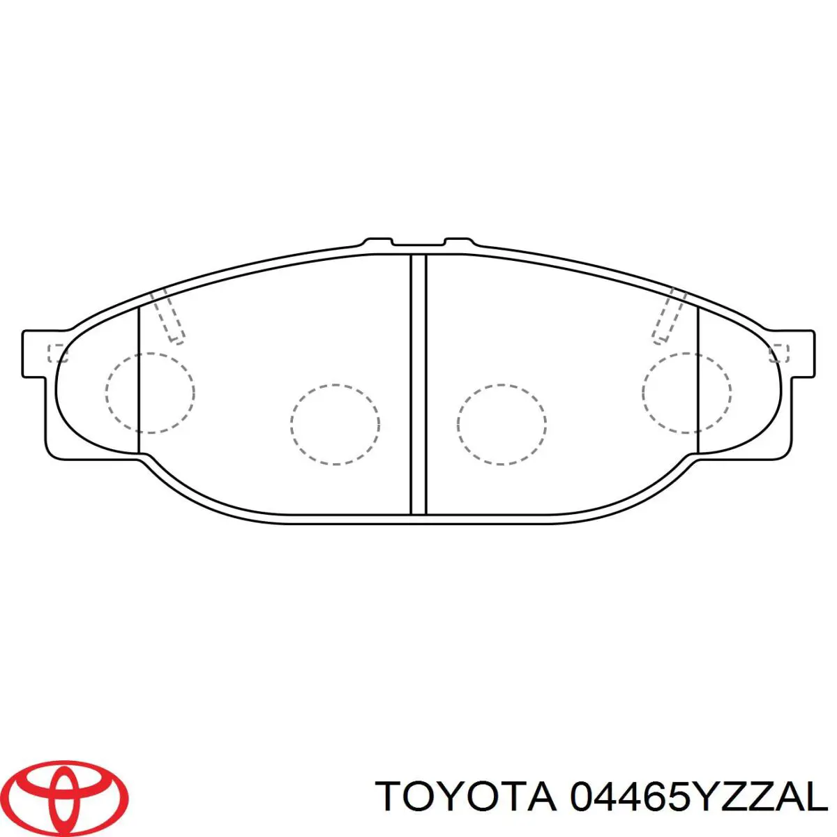 Гальмівні колодки Toyota 04465YZZAL ціна, від 21.15 USD