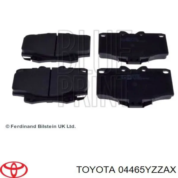 Гальмівні колодки Toyota 04465YZZAX ціна, від 16.09 USD