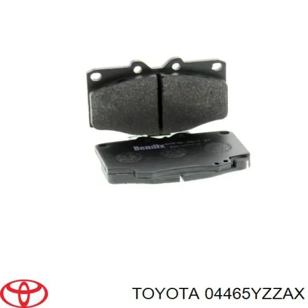 Передні тормозні колодки 04465YZZAX Toyota