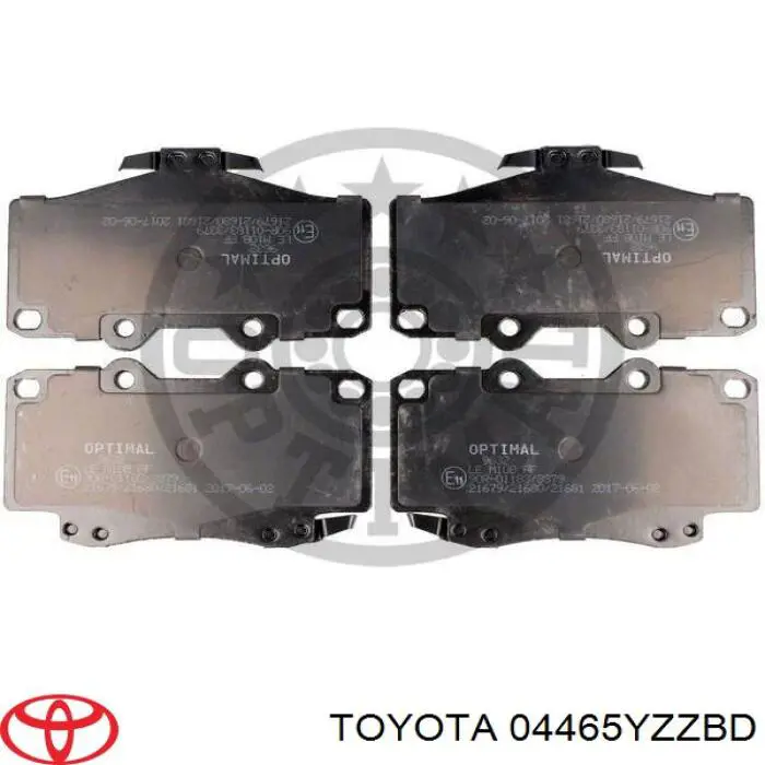 Купити 04465YZZBD Toyota Колодки гальмівні передні, дискові