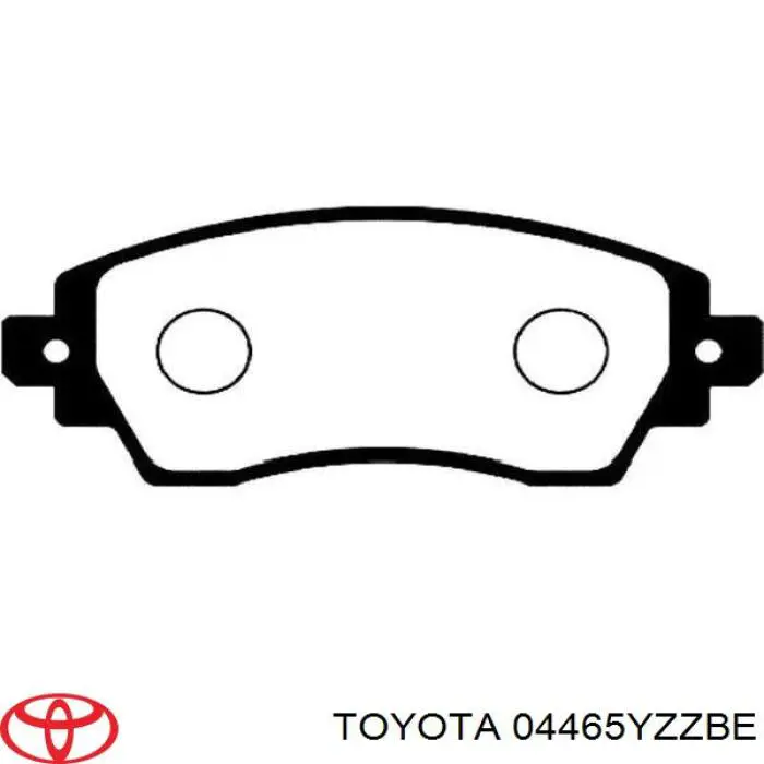 04465YZZBE Toyota колодки гальмівні передні, дискові