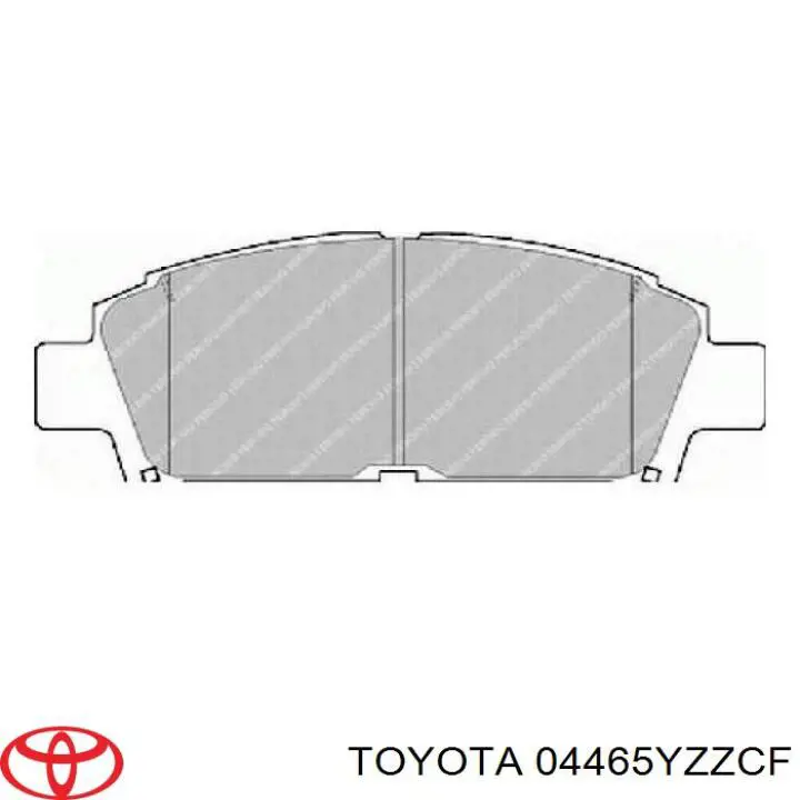 Гальмівні колодки Toyota 04465YZZCF ціна, від 23.31 USD