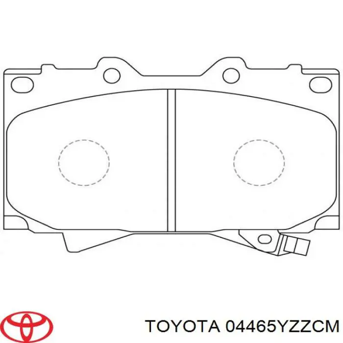 Тормозні колодки Toyota 04465YZZCM