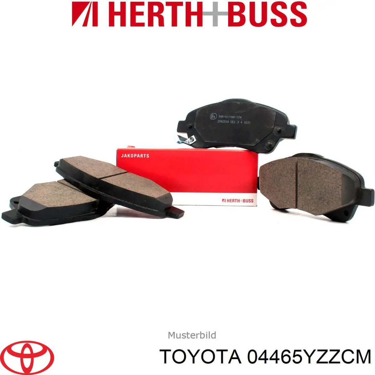 Передні тормозні колодки 04465YZZCM Toyota