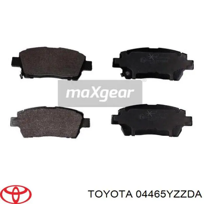 Гальмівні колодки Toyota 04465YZZDA ціна, від 19.29 USD