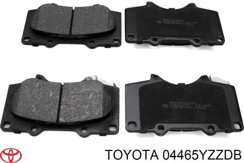 Купити 04465YZZDB Toyota Колодки гальмівні передні, дискові