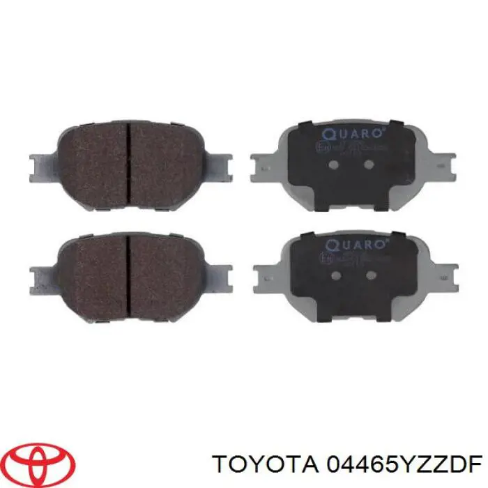 Гальмівні колодки Toyota 04465YZZDF ціна, від 18.98 USD