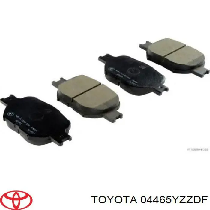 Купити 04465YZZDF Toyota Колодки гальмівні передні, дискові