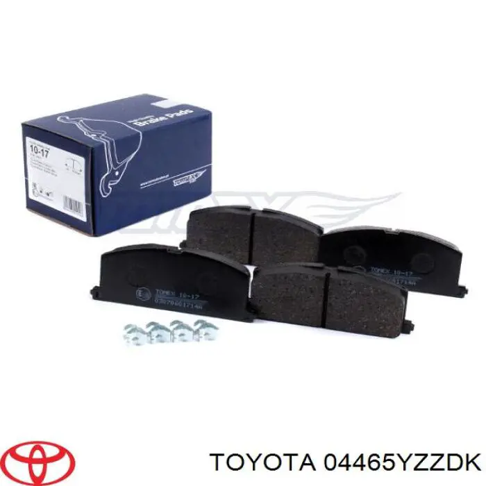 04465YZZDK Toyota колодки гальмівні передні, дискові