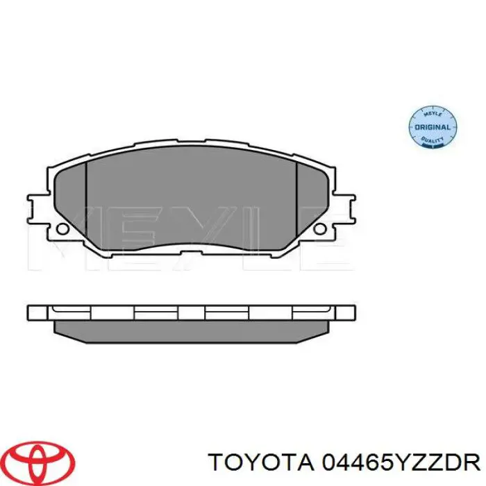 Гальмівні колодки Toyota 04465YZZDR ціна, від 38.09 USD