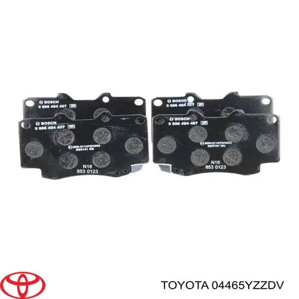 Колодки гальмівні передні, дискові 04465YZZDV Toyota