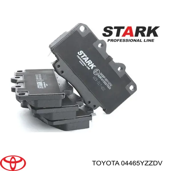 Гальмівні колодки Toyota 04465YZZDV ціна, від 32.94 USD