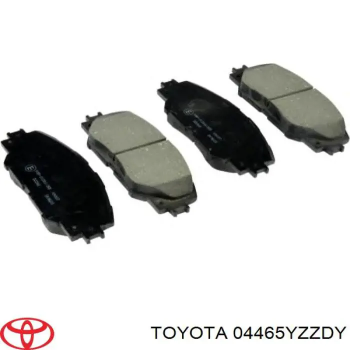 04465YZZDY Toyota колодки гальмівні передні, дискові