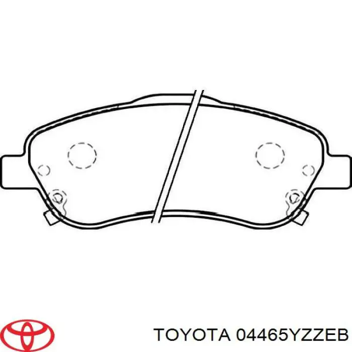 Тормозні колодки Toyota 04465YZZEB