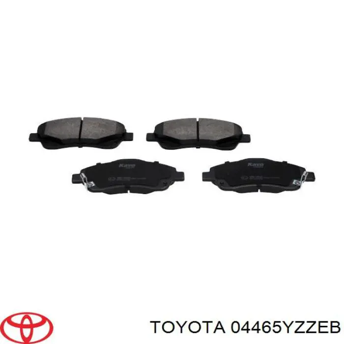 Передні тормозні колодки 04465YZZEB Toyota