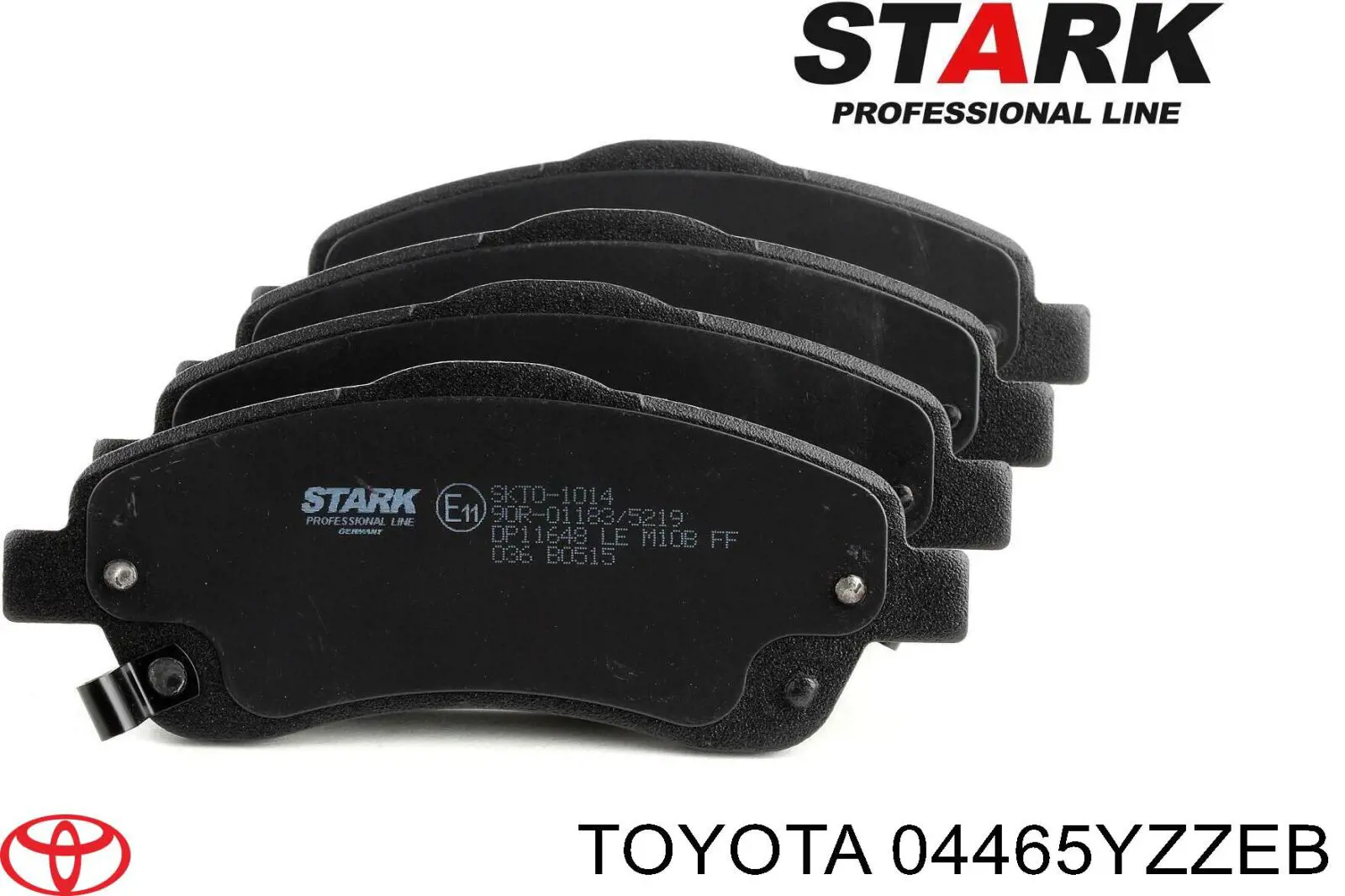 Купити 04465YZZEB Toyota Колодки гальмівні передні, дискові