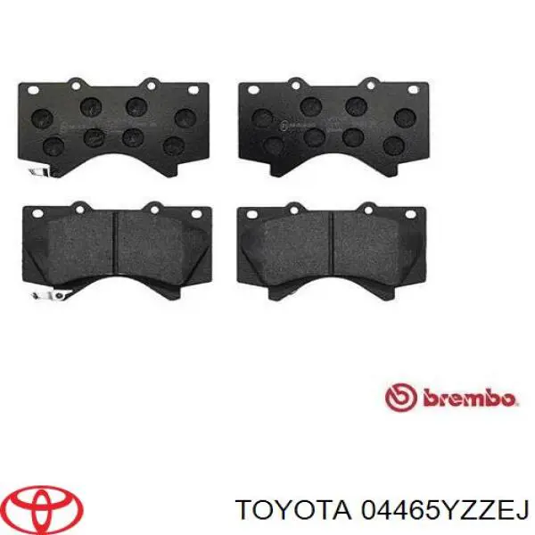 Передні тормозні колодки 04465YZZEJ Toyota