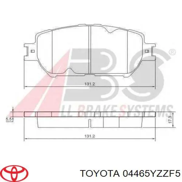  04465YZZF5 Toyota