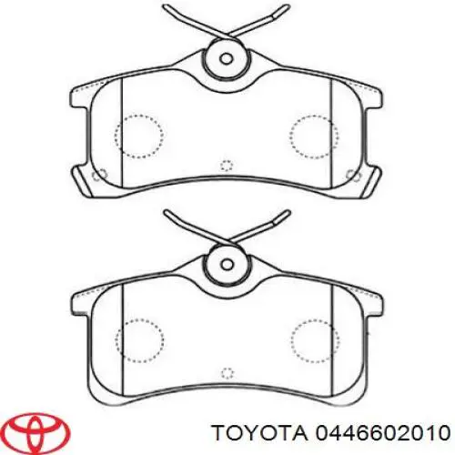 Купити 0446602010 Toyota Задні колодки
