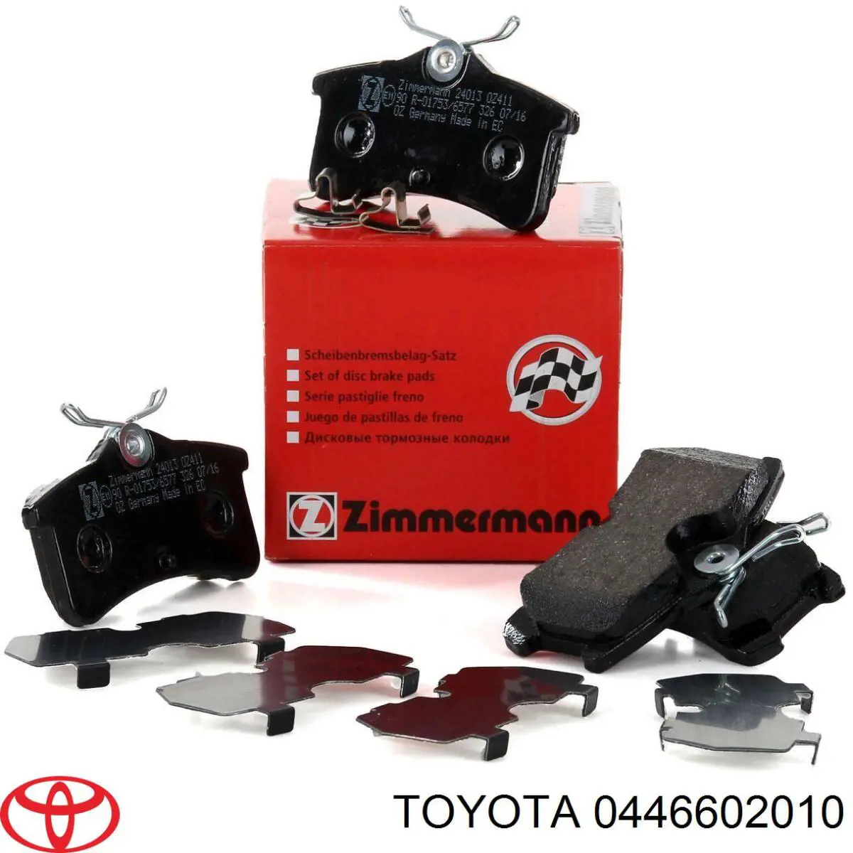 Задні гальмівні колодки 0446602010 Toyota