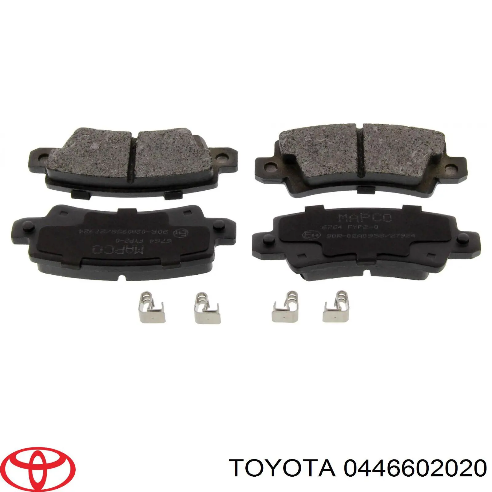 Задні гальмівні колодки Toyota 0446602020 ціна, від 16.04 USD