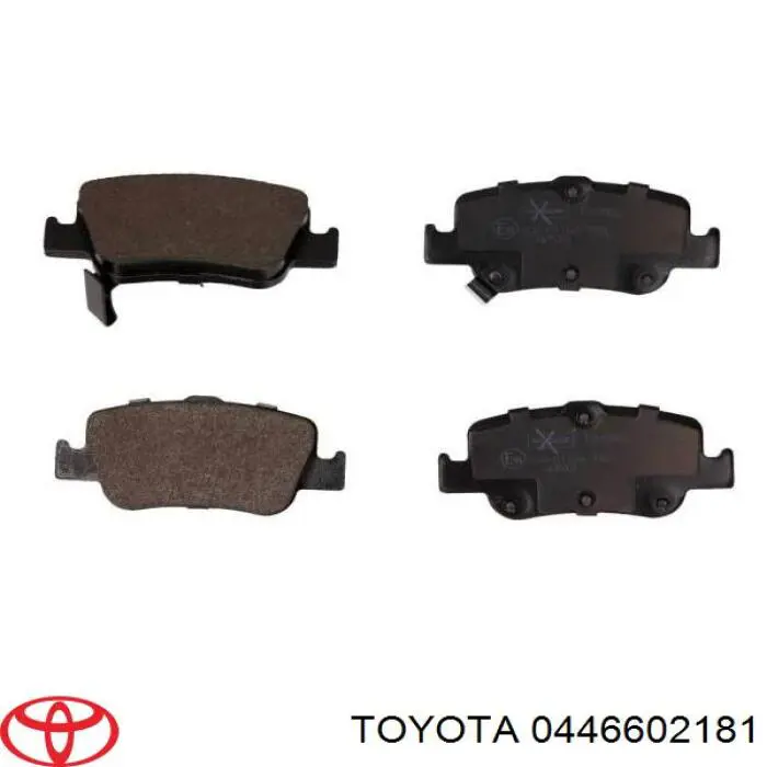 Купити 0446602181 Toyota Задні колодки