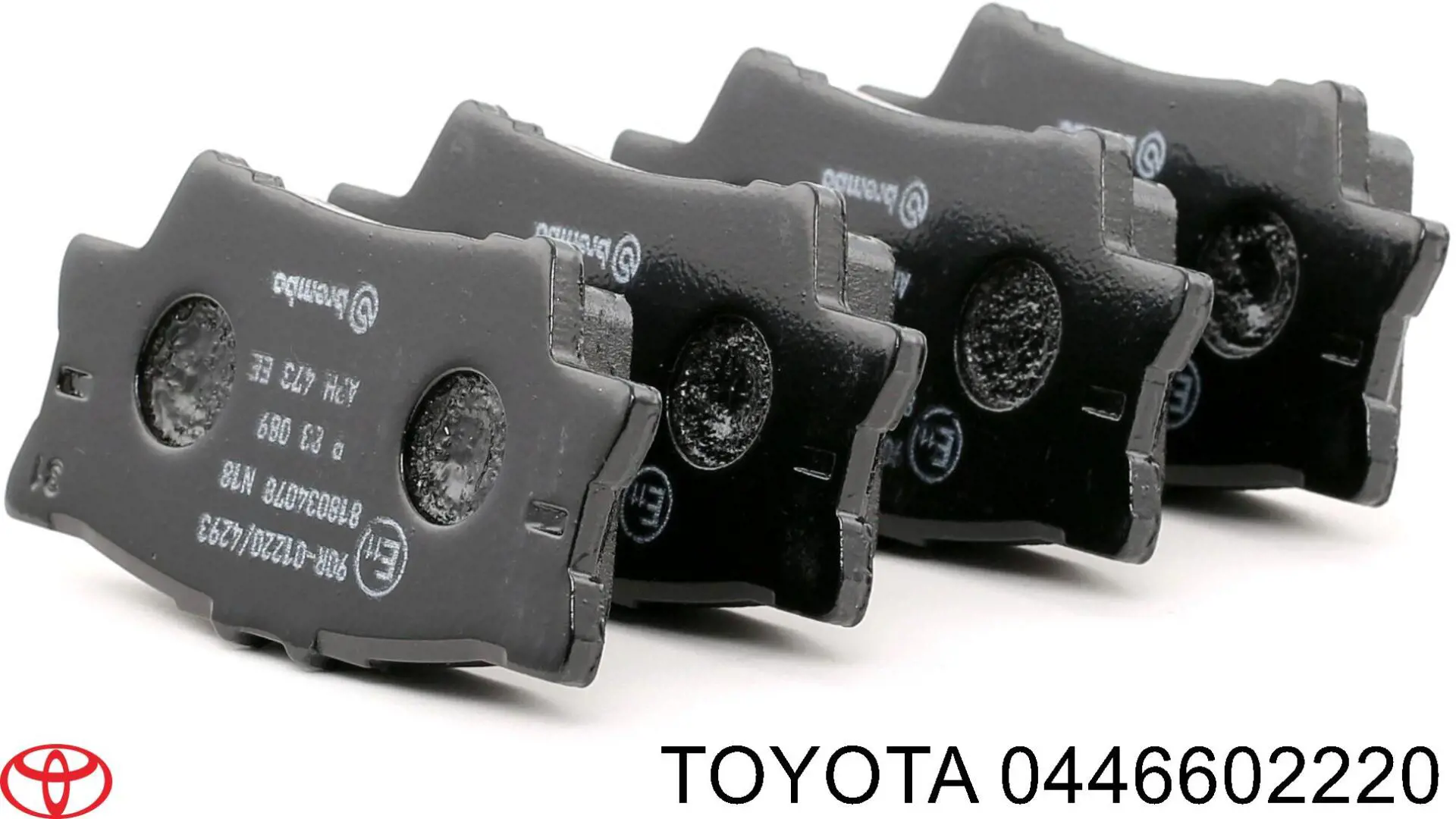 Задні дискові колодки Toyota 0446602220