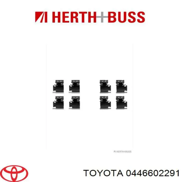 Задні дискові колодки Toyota 0446602291