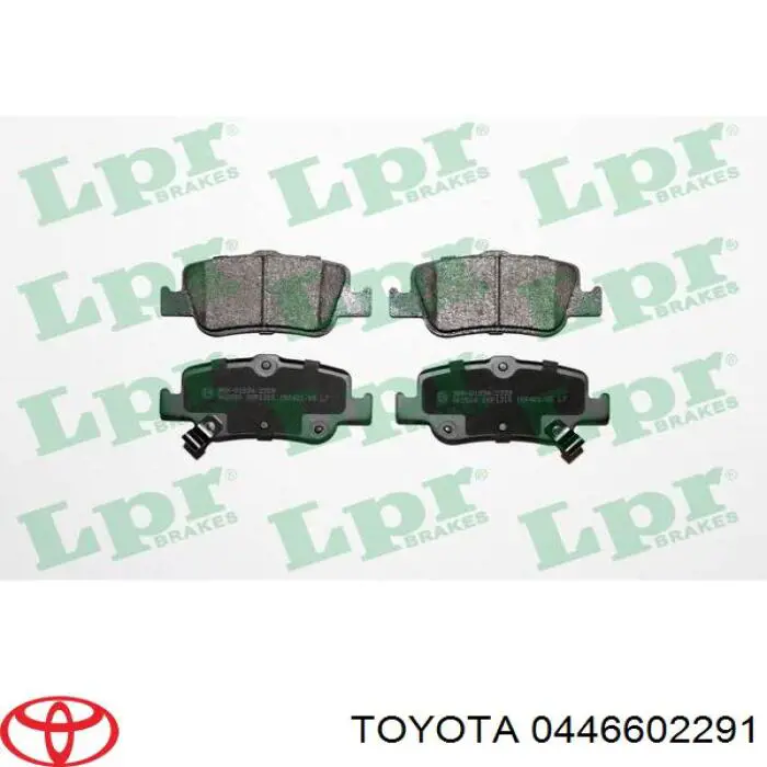 Задні гальмівні колодки Toyota 0446602291 ціна, від 17.44 USD