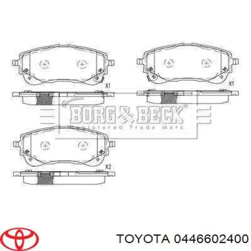 Задні дискові колодки Toyota 446602400