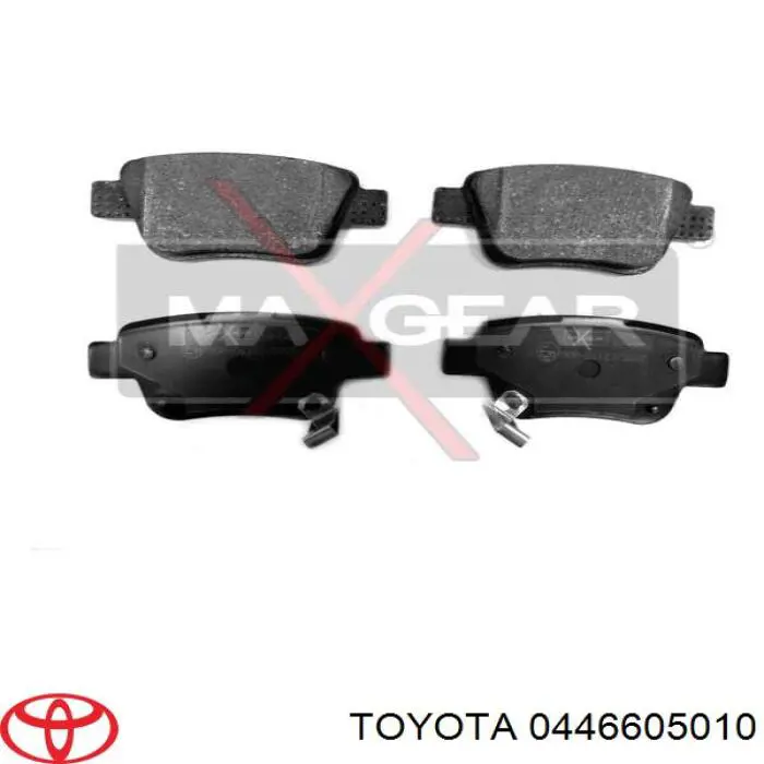 Задні гальмівні колодки Toyota 0446605010 ціна, від 17.64 USD