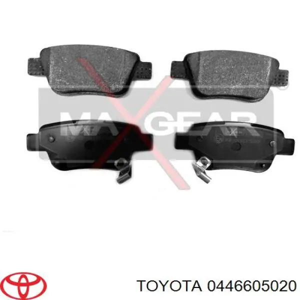 Задні гальмівні колодки Toyota 0446605020 ціна, від 16.18 USD