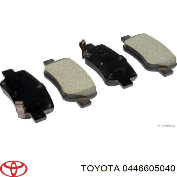 Колодки гальмові задні, дискові 0446605040 Toyota