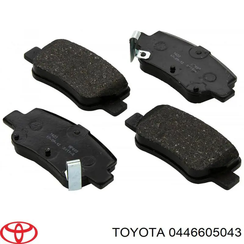 Задні гальмівні колодки Toyota 0446605043 ціна, від 19.24 USD