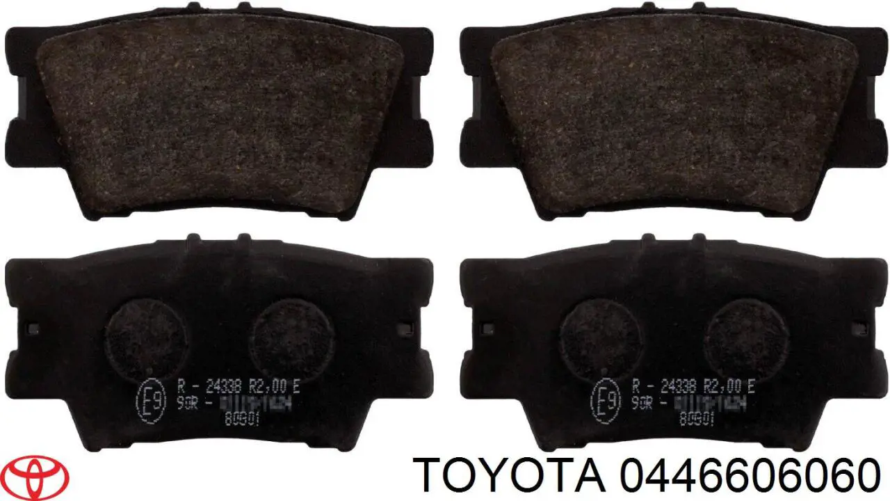 Задні гальмівні колодки 0446606060 Toyota