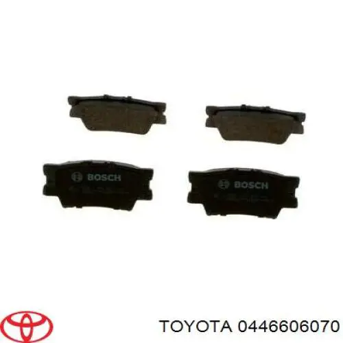 Задні гальмівні колодки Toyota 0446606070 ціна, від 22.80 USD