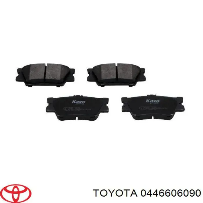 Задні гальмівні колодки 0446606090 Toyota