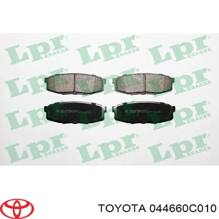 Колодки гальмові задні, дискові 044660C010 Toyota