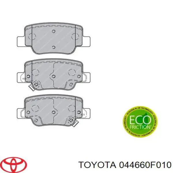 Задні гальмівні колодки Toyota 044660F010 ціна, від 27.15 USD