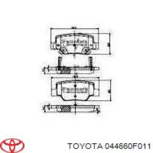 Купити 044660F011 Toyota Задні колодки