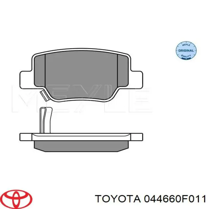 Задні гальмівні колодки 044660F011 Toyota
