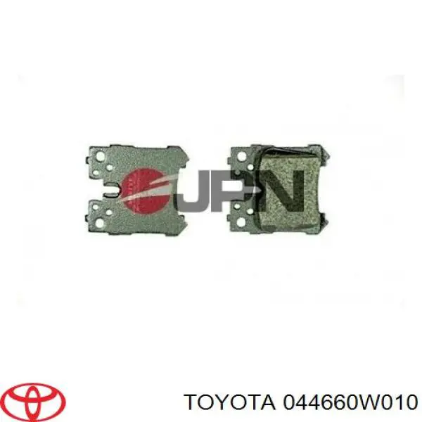 Задні гальмівні колодки 044660W010 Toyota