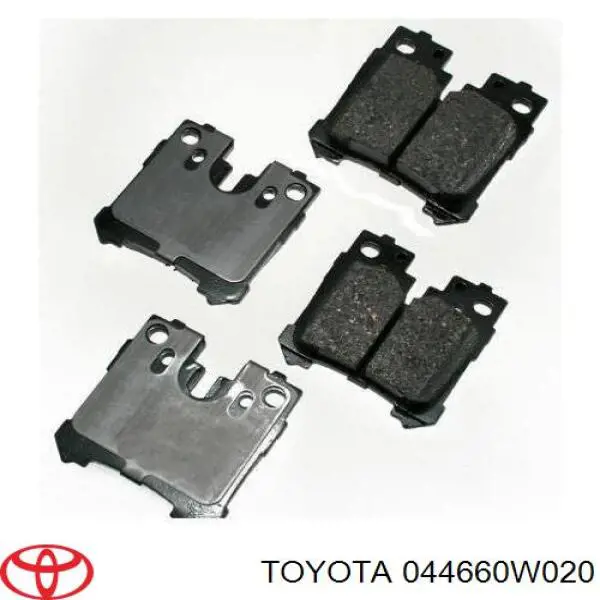 Купити 044660W020 Toyota Задні колодки