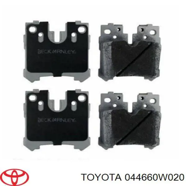 Задні гальмівні колодки Toyota 044660W020 ціна, від 32.27 USD