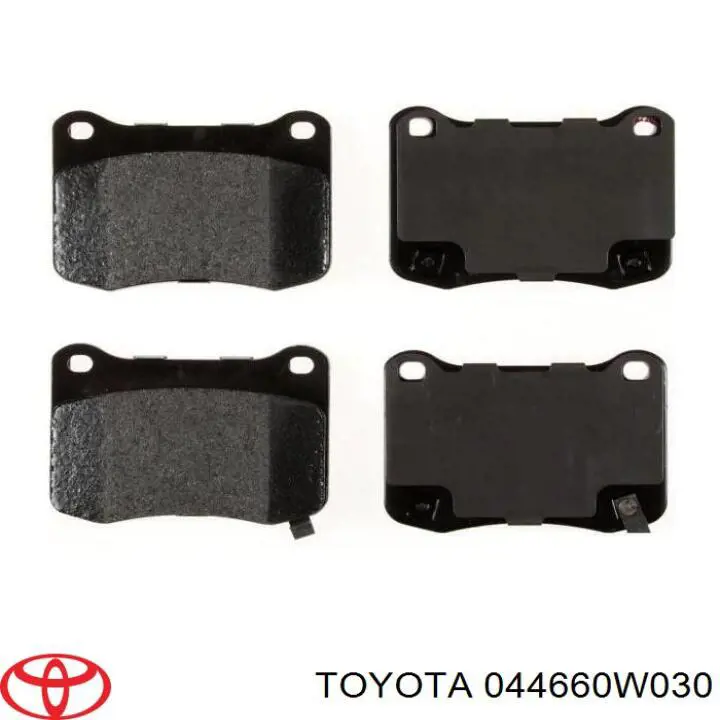 044660W030 Toyota Колодки гальмівні задні, дискові